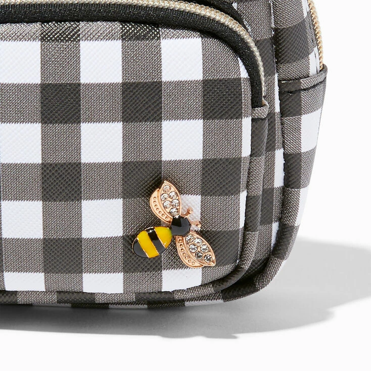 Outlet โจ Claire's Bumblebee Black Gingham Mini ๐ Backpack Keyring ๐ 2 Outlet โจ Claire's Bumblebee Black Gingham Mini ๐ Backpack Keyring ๐ - Image 2