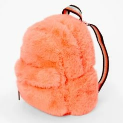 Best Sale ✔️ Claire's Coral Furry 🎒 Backpack 🔔