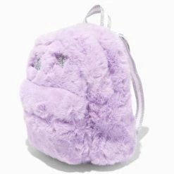 Front Page 51 New 👏 Claire's Purple Furry Star Mini 🎒 Backpack 👍