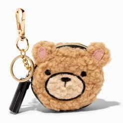 Discount 😉 Claire's Furry Brown Bear Coin Purse 👏