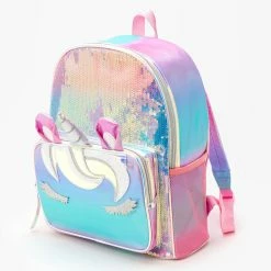 Flash Sale 🥰 Claire's Unicorn Iridescent Sequin 🎒 Backpack 👍