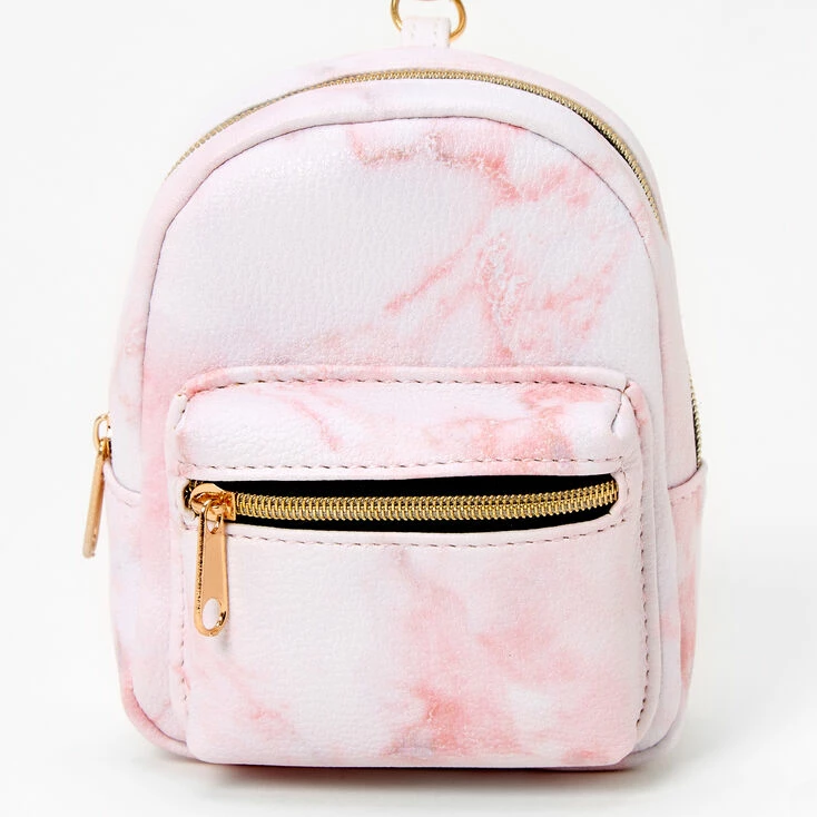 Outlet π Claire's Pink Marble Mini π Backpack Keyring π₯ 2 Outlet π Claire's Pink Marble Mini π Backpack Keyring π₯ - Image 2